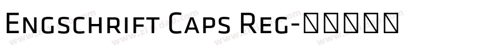 Engschrift Caps Reg字体转换